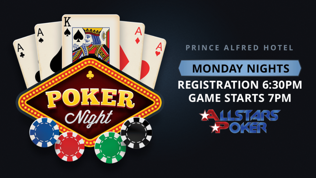 Prince Alfred Hotel Monday Nights Poker Night